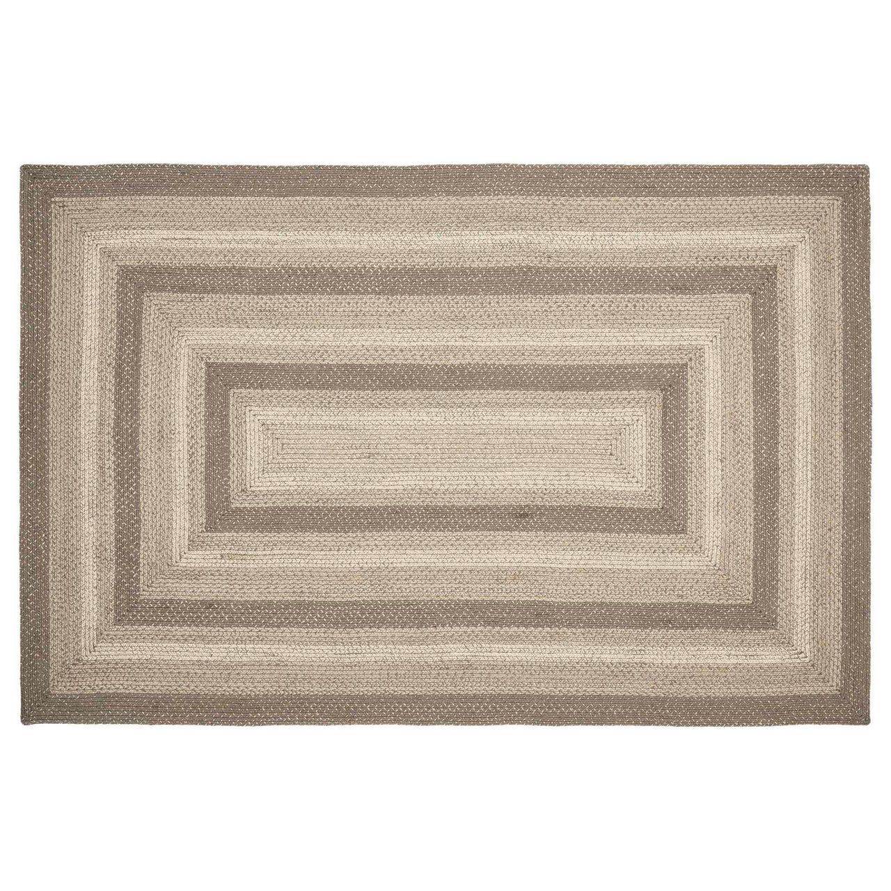 Cobblestone Jute Braided Rug Rect with Rug Pad 5'x8' VHC Brands