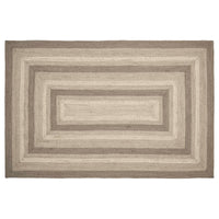 Thumbnail for Cobblestone Jute Braided Rug Rect with Rug Pad 5'x8' VHC Brands