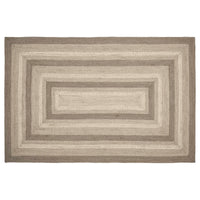 Thumbnail for Cobblestone Jute Braided Rug Rect with Rug Pad 5'x8' VHC Brands