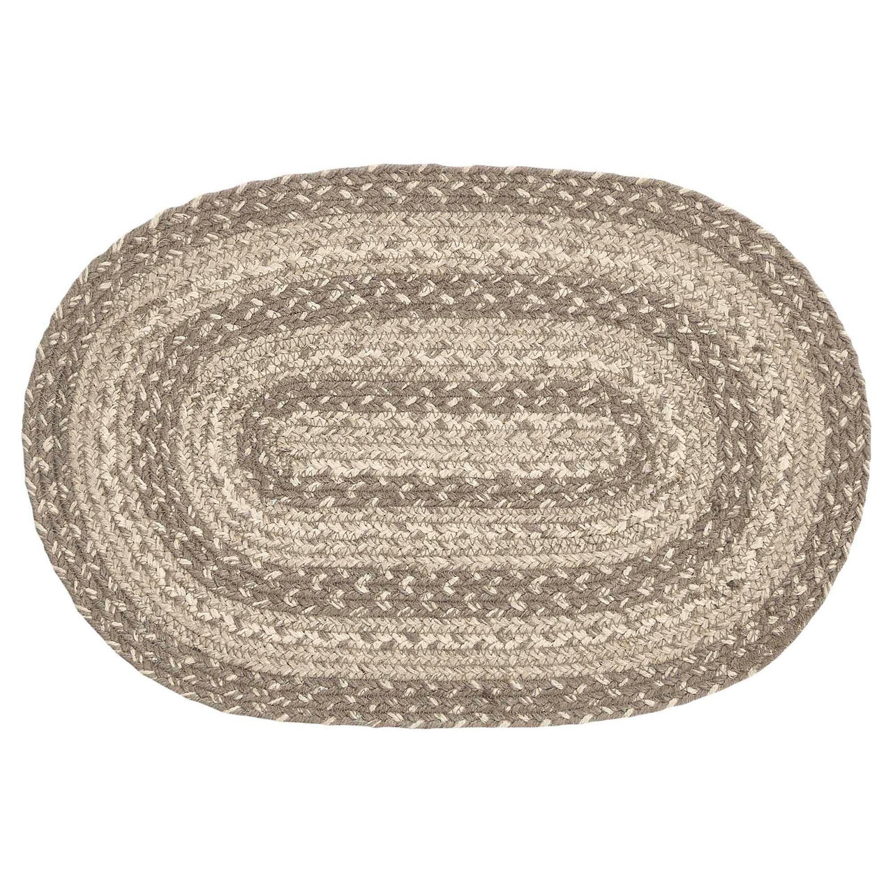 Cobblestone Jute Oval Placemat 12x18 VHC Brands - The Fox Decor
