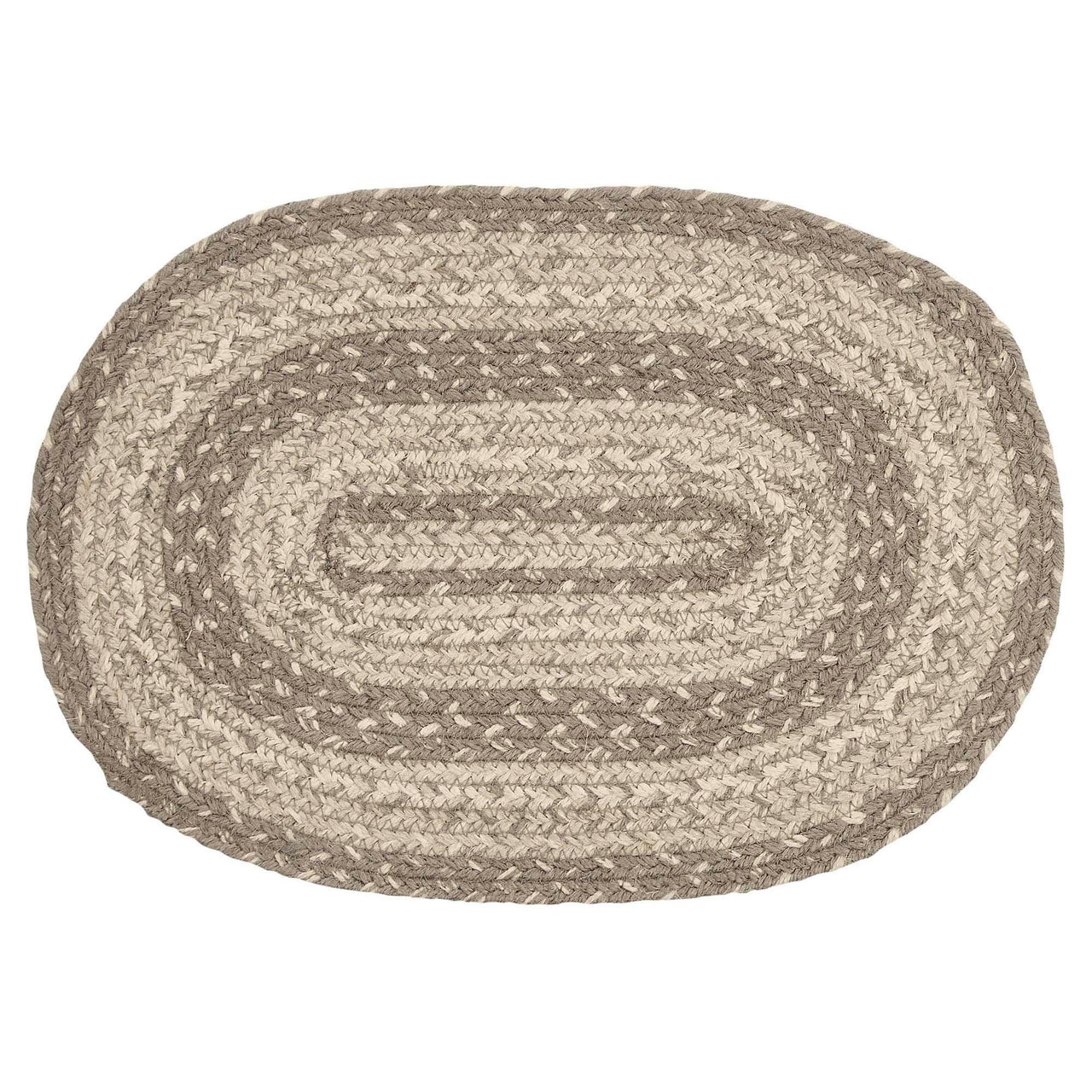 Cobblestone Jute Braided Oval Placemat 10x15 VHC Brands - The Fox Decor