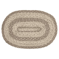 Thumbnail for Cobblestone Jute Braided Oval Placemat 10x15 VHC Brands - The Fox Decor