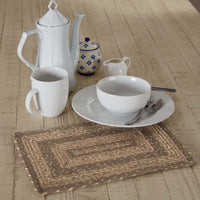 Thumbnail for Cobblestone Jute Braided Rect Placemat 10x15 VHC Brands