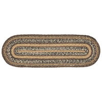 Thumbnail for Espresso Jute Stair Tread Oval Latex 8.5x27 VHC Brands - The Fox Decor