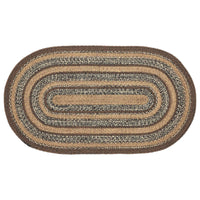 Thumbnail for Espresso Jute Braided Rug Oval with Rug Pad 27