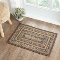 Thumbnail for Espresso Jute Braided Rug Rect with Rug Pad 20