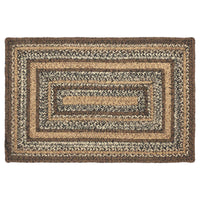 Thumbnail for Espresso Jute Braided Rug Rect with Rug Pad 20