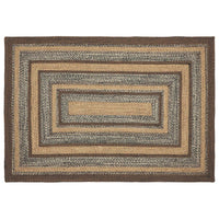Espresso Jute Braided Rug Rect with Rug Pad 4'x6' VHC Brands - The Fox Decor