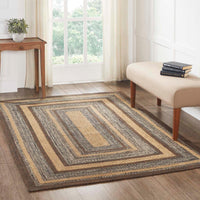 Thumbnail for Espresso Jute Braided Rug Rect with Rug Pad 5'x8' VHC Brands - The Fox Decor