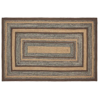 Thumbnail for Espresso Jute Braided Rug Rect with Rug Pad 5'x8' VHC Brands