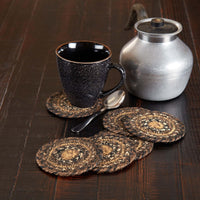Thumbnail for Espresso Jute Coaster Set of 6 VHC Brands - The Fox Decor