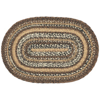 Thumbnail for Espresso Jute Braided Oval Placemat 12