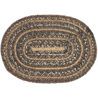 Thumbnail for Espresso Jute Braided Oval Placemat 10