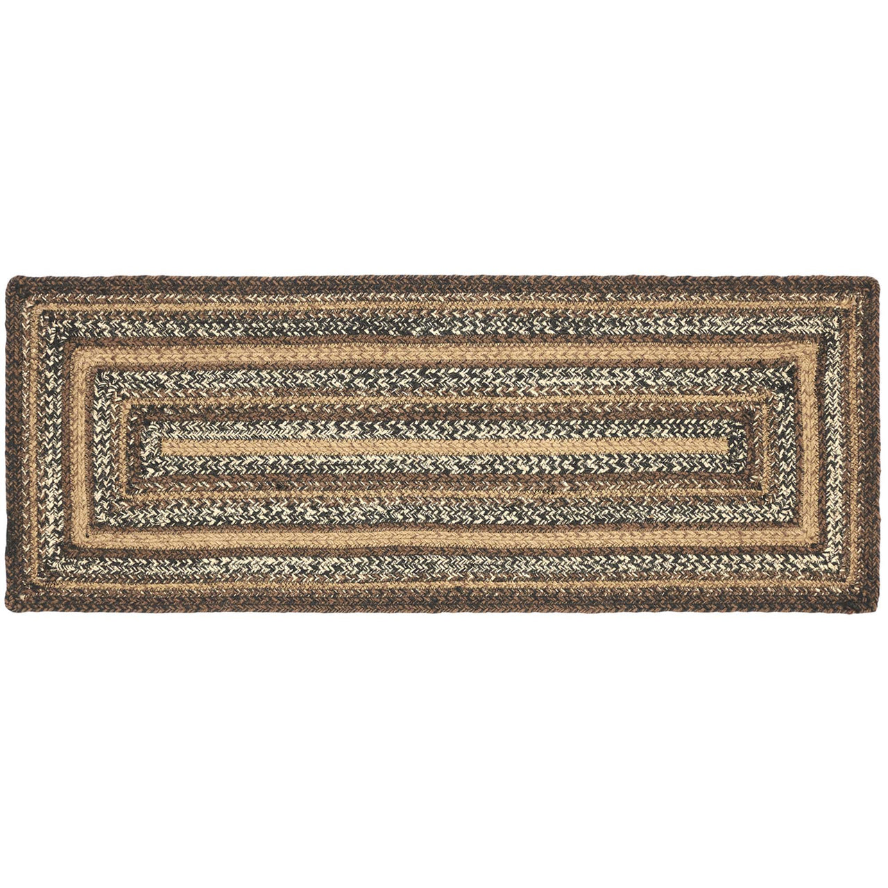 Espresso Jute Braided Rect Runner 13"x36" VHC Brands - The Fox Decor