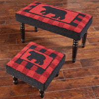 Thumbnail for Buffalo Check Bear Bench Park Designs - The Fox Decor