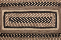 Thumbnail for Sawyer Mill Charcoal Jute Braided Rug Rect 20