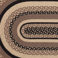 Thumbnail for Sawyer Mill Charcoal Jute Braided Rug Oval 27