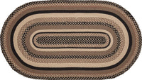 Sawyer Mill Charcoal Jute Braided Rug Oval 27