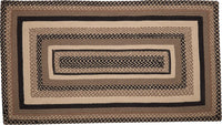 Sawyer Mill Charcoal Jute Braided Rug Rect 27