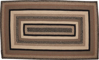 Thumbnail for Sawyer Mill Charcoal Jute Braided Rug Rect 3'x5' with Rug Pad VHC Brands - The Fox Decor