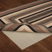 Thumbnail for Sawyer Mill Charcoal Jute Braided Rug Rect 3'x5' with Rug Pad VHC Brands - The Fox Decor