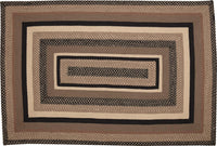 Thumbnail for Sawyer Mill Charcoal Jute Braided Rug Rect 4'x6' with Rug Pad VHC Brands - The Fox Decor