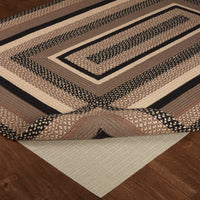 Thumbnail for Sawyer Mill Charcoal Jute Braided Rug Rect 4'x6' with Rug Pad VHC Brands - The Fox Decor