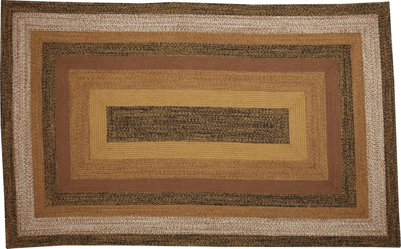Kettle Grove Jute Braided Rug Rect 5'x8' with Rug Pad VHC Brands - The Fox Decor