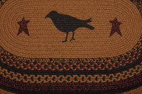Thumbnail for Heritage Farms Crow Jute Braided Rug Oval 20'x30' with Rug Pad VHC Brands - The Fox Decor
