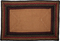 Thumbnail for Cumberland Stenciled Moose Jute Braided Rug Rect Welcome to the Cabin 20