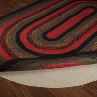 Thumbnail for Cumberland Jute Braided Rug Oval 5'x8' with Rug Pad VHC Brands - The Fox Decor