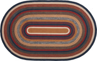 Thumbnail for Stratton Jute Braided Rug Oval 5'x8' with Rug Pad VHC Brands - The Fox Decor
