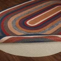Thumbnail for Stratton Jute Braided Rug Oval 5'x8' with Rug Pad VHC Brands - The Fox Decor