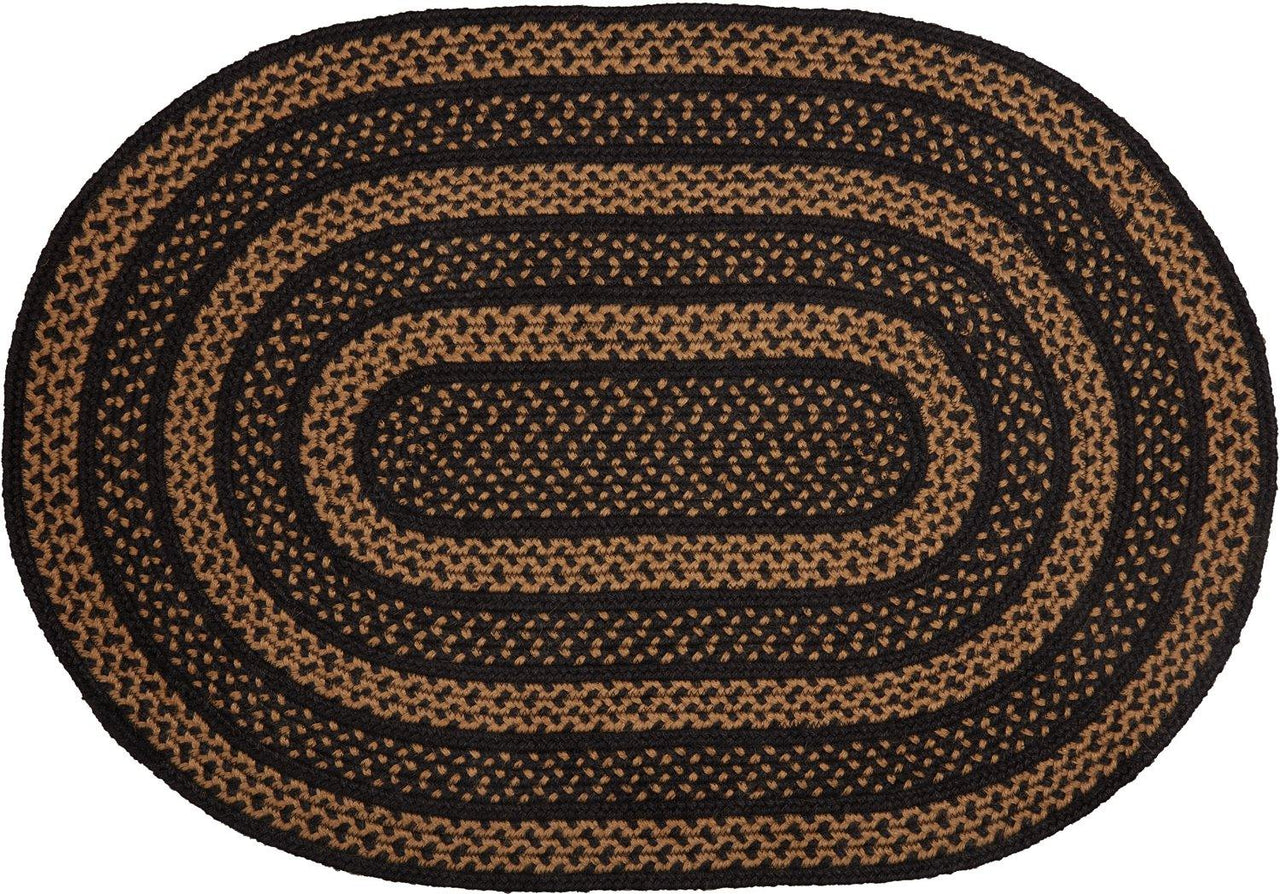 Farmhouse Jute Braided Rug Oval 20"x30" with Rug Pad VHC Brands - The Fox Decor