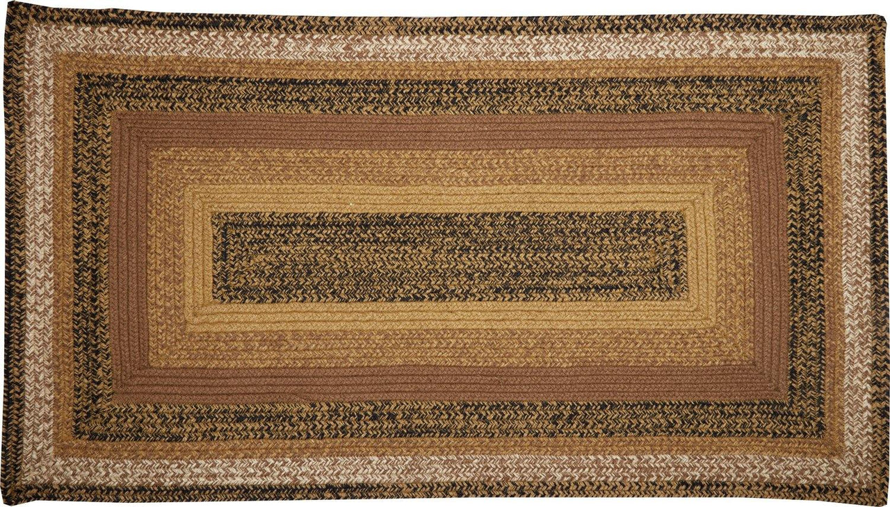 Kettle Grove Jute Braided Rug Rect 27"x48" with Rug Pad VHC Brands - The Fox Decor