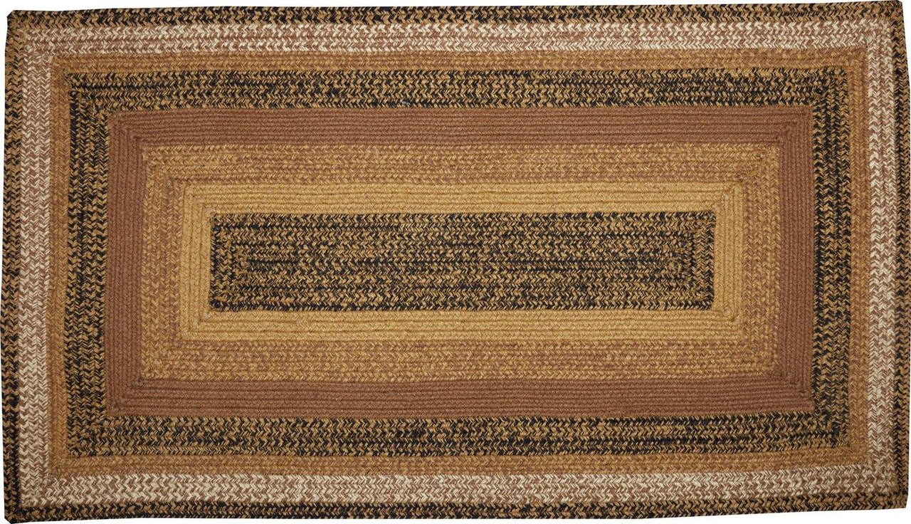 Kettle Grove Jute Braided Rug Rect 27"x48" with Rug Pad VHC Brands - The Fox Decor