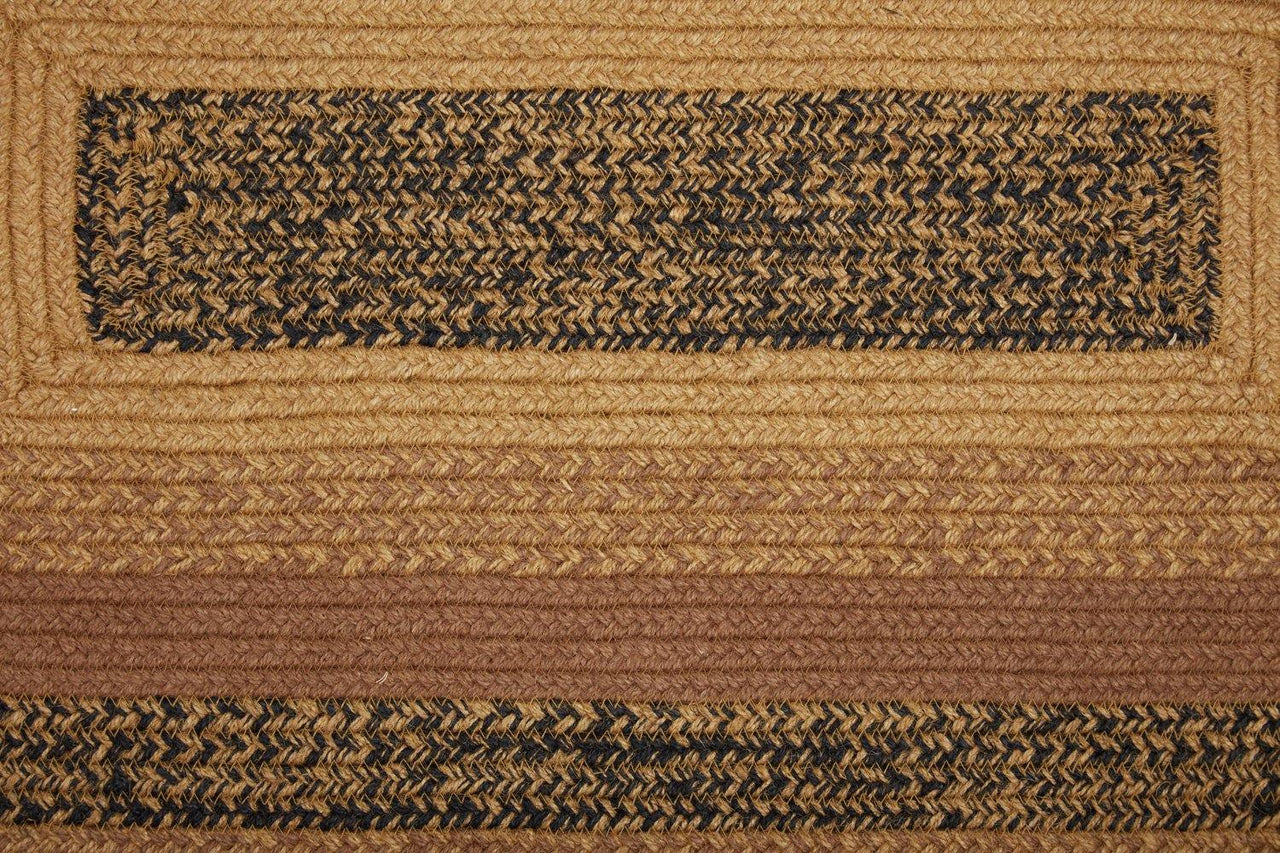Kettle Grove Jute Braided Rug Rect 24"x36" with Rug Pad VHC Brands - The Fox Decor