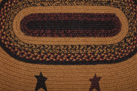 Thumbnail for Heritage Farms Star Jute Braided Oval Rug 20