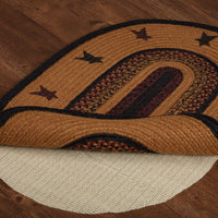 Thumbnail for Heritage Farms Star Jute Braided Oval Rug 20