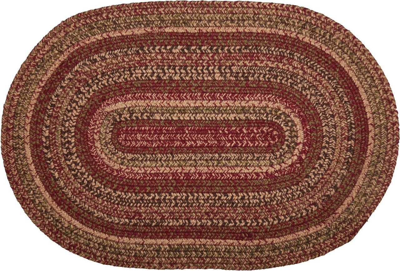 Cider Mill Jute Braided Rug Oval 20"x30"with Rug Pad VHC Brands - The Fox Decor