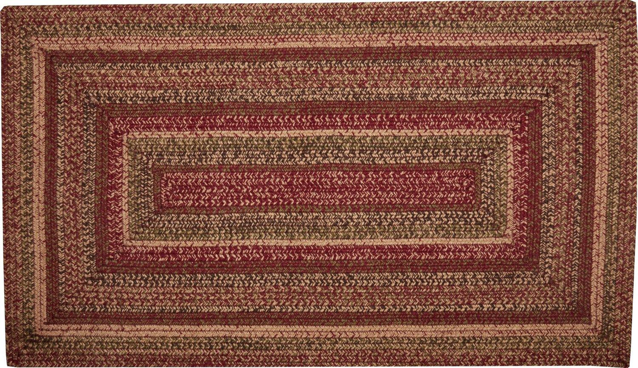 Cider Mill Jute Braided Rug Rect 27"x48" with Rug Pad VHC Brands - The Fox Decor