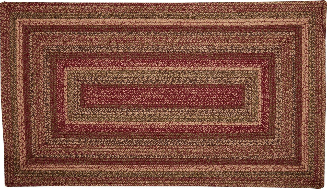 Cider Mill Jute Braided Rug Rect 27"x48" with Rug Pad VHC Brands - The Fox Decor