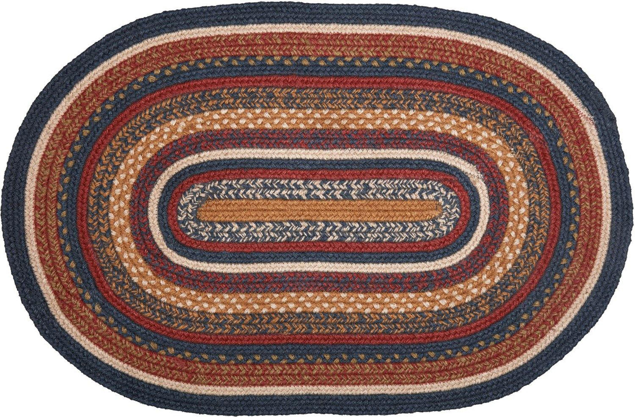 Stratton Jute Braided Rug Oval 20"x30" with Rug Pad VHC Brands - The Fox Decor