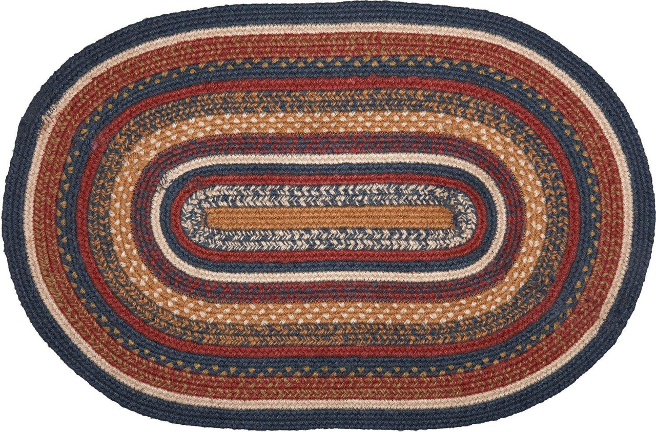 Stratton Jute Braided Rug Oval 20"x30" with Rug Pad VHC Brands - The Fox Decor