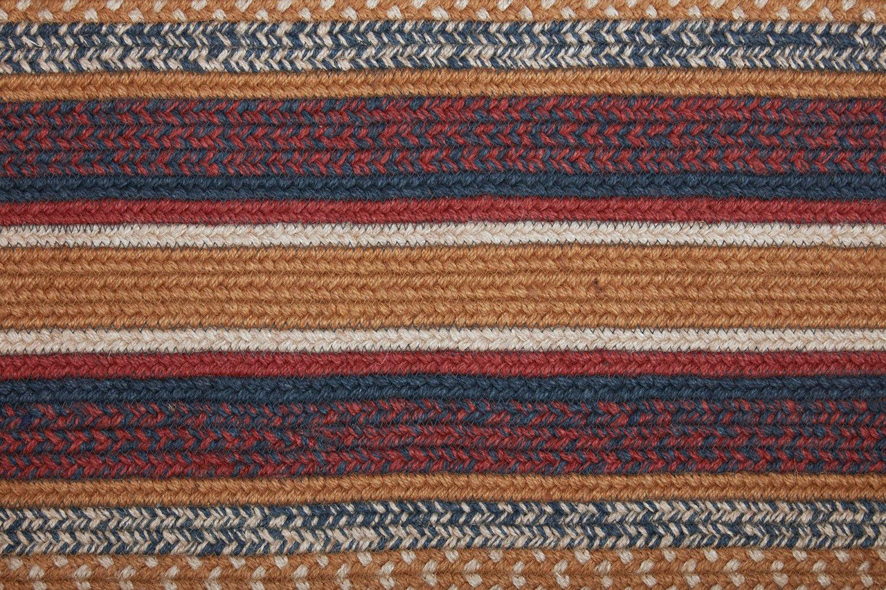 Stratton Jute Braided Rug Oval 27"x48" with Rug Pad VHC Brands - The Fox Decor