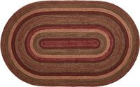 Thumbnail for Cider Mill Jute Braided Rug Oval 5'x8' with Rug Pad VHC Brands - The Fox Decor
