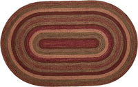 Thumbnail for Cider Mill Jute Braided Rug Oval 5'x8' with Rug Pad VHC Brands - The Fox Decor