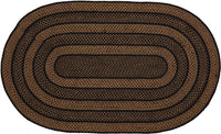 Thumbnail for Farmhouse Jute Braided Rug Oval 3'x5' with Rug Pad VHC Brands - The Fox Decor