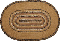 Thumbnail for Kettle Grove Jute Braided Rug Oval Stencil Stars Border 20'x30' with Rug Pad VHC Brands - The Fox Decor