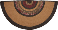 Thumbnail for Landon Jute Braided Rug Half Circle Stencil Stars 16.5